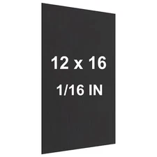 Anodized Aluminum Sheet Metal 12 x 16 x 1/16 Inch Black Anodized Aluminum Met...