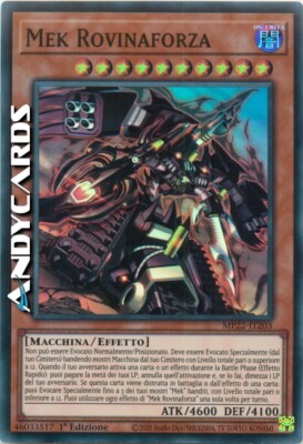 MEK RUINFORZA   (Ruinforce Machine)   Super R   MP22 IT203   1Ed   YUGIOH!
