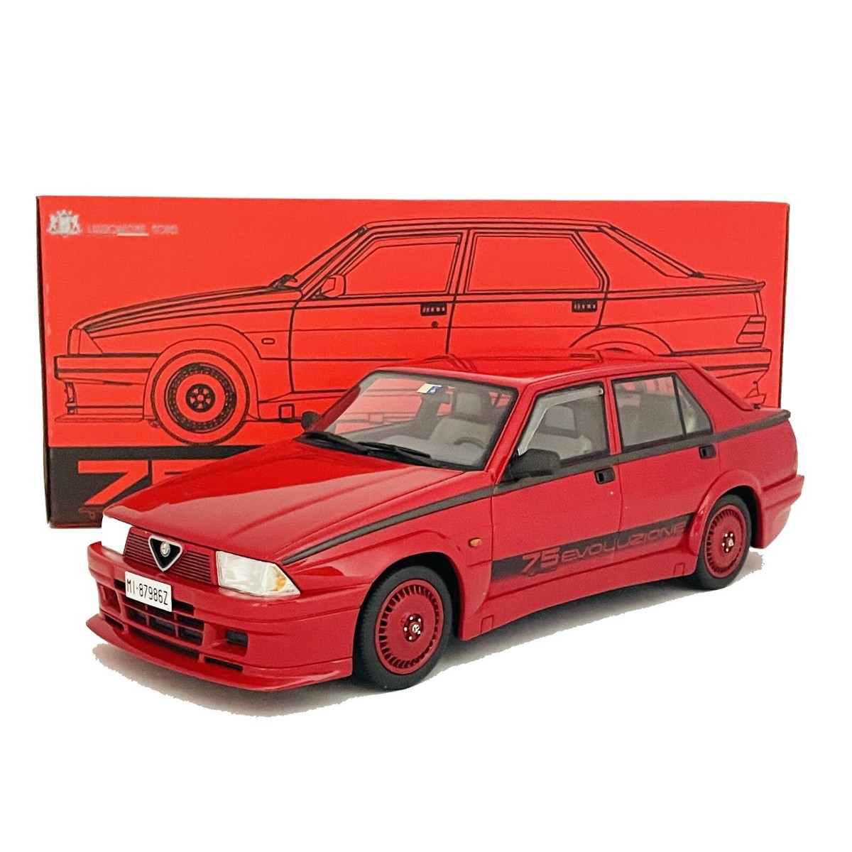 Modellino Alfa Romeo 75 1.8i Turbo Evoluzione 1/18 Laudoracing| La Bottega del Dido