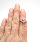 10K Yellow Gold Pink Ice Ring Size 5.75 [R323] — photo 5