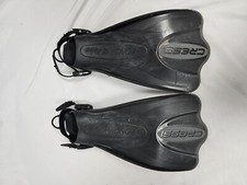 Made in Italy Cressi Rondine Palau Snorkeling Swim Fins Black/Grey Size L - XL