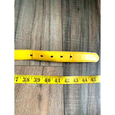 Falari 100% Genuine Leather Yellow Belt Size L Falari 100% Genuine Leather Yellow Belt Size L | eBay main image 3