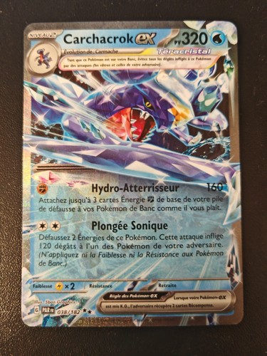 Carte Pokémon: Carchacrok EX 038/182 Faille Paradoxe EV04 FR