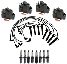 Ignition Wires 4 Coils 8 Spark Plugs Kit ACDelco For Cadillac Seville 4.6L 98-99