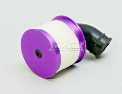 RC 1/10 Nitro Engine AIR FILTER Intake Metal/Rubber PURPLE