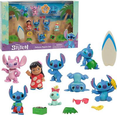 Disney 46259 Stitch Deluxe Figure Set | eBay UK
