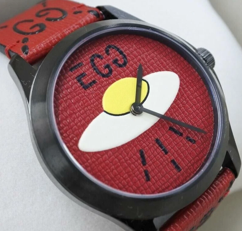 Montre Gucci UFO EGG, Swiss Made, édition limitée, série G Timeless Ghost, 38 mm
