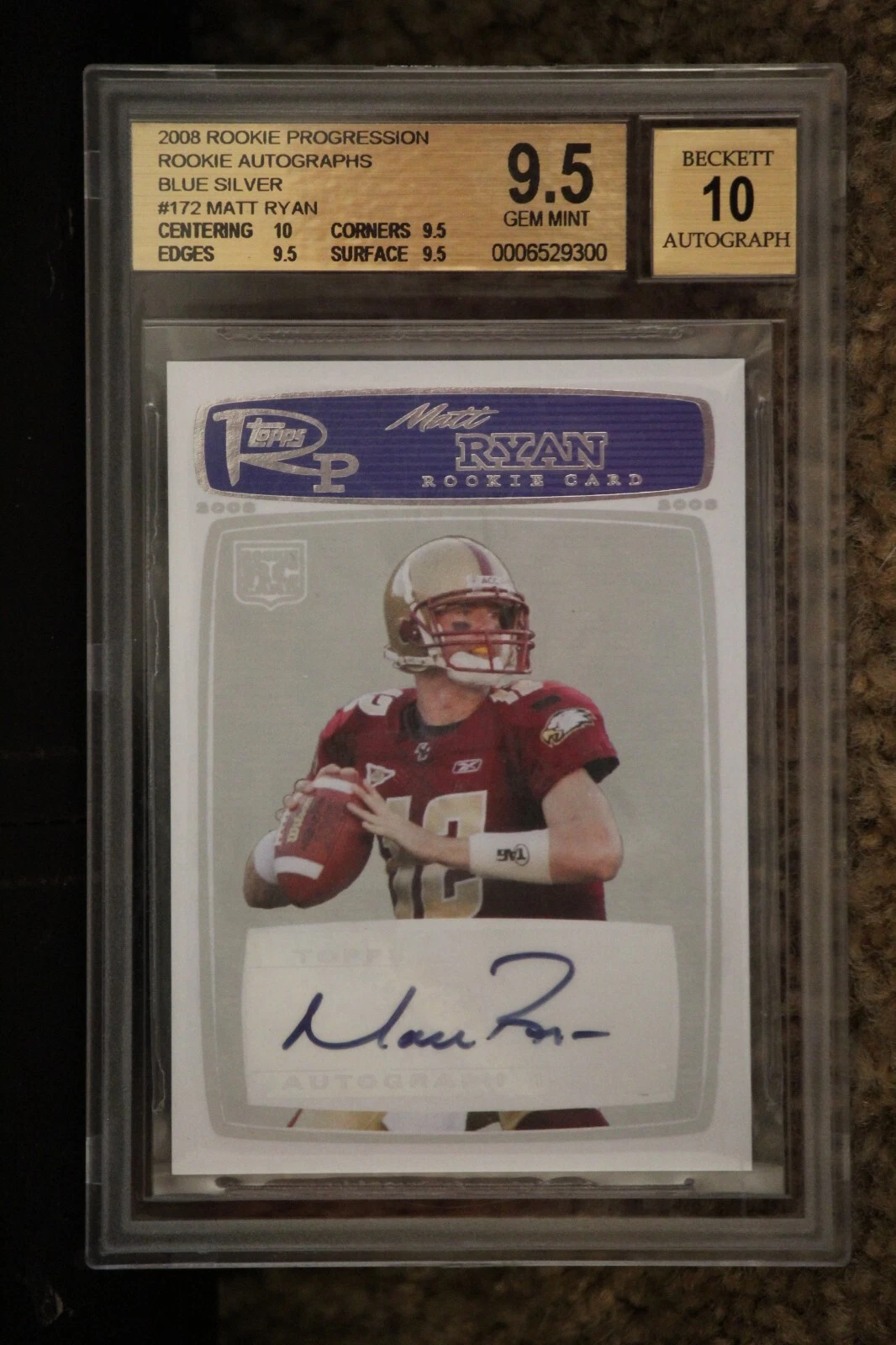 Matt Ryan Topps Rookie Progression #172 Autograph-Silver