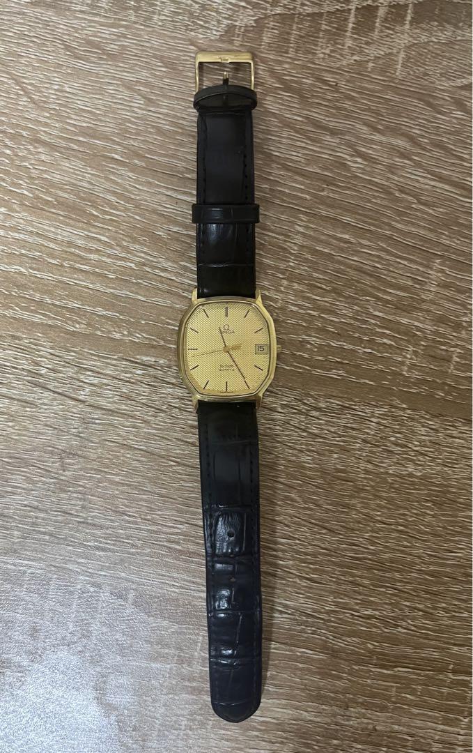 Omega De Ville Vintage Date Gold Quartz Mens Watch Authentic Omega De Ville Vintage Date Gold Quartz Mens Watch Authentic