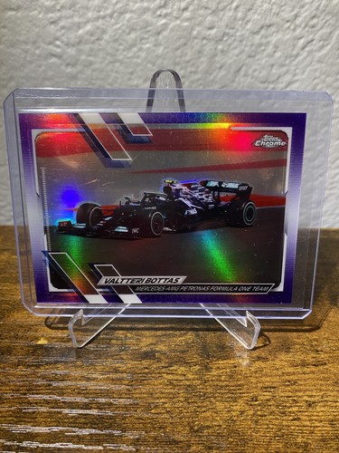 2021 Topps Chrome F1 Valtteri Bottas #97 Purple Refractor /399 - 第 1/2 張圖片