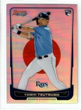 YOSHI TSUTSUGO 2020 Bowman's Best Baseball REFRACTOR Decades Best ROOKIE RC Rays