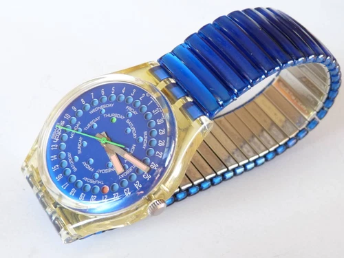 GK708 Swatch 1993 Drop Date Day Classic Authentic Swiss Made