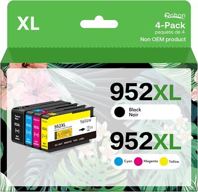 4x 952 XL Printer Ink 952XL for HP OfficeJet Pro 7720 8210 8702 8710 8715 8720
