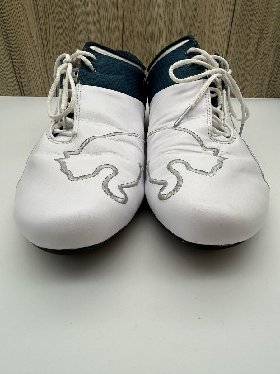 00's PUMA archive スニーカー　27cm TECH y2k Vintage PUMA Y2K 00's Archives Moto White Leather Made in