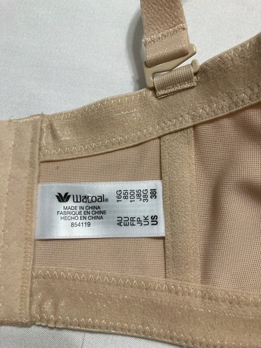 Wacoal Full Busted Strapless Convertible Bra Natural Nude 38I - Picture 3 of 3
