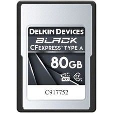 Delkin Devices 80GB BLACK CFexpress Type A Memory Card NEW 
