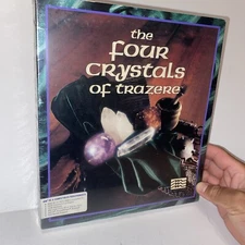 Mindscape The Four Crystals of Trazere IBM PC 3.5” & 5.25” Floppy Disk/sealed!!