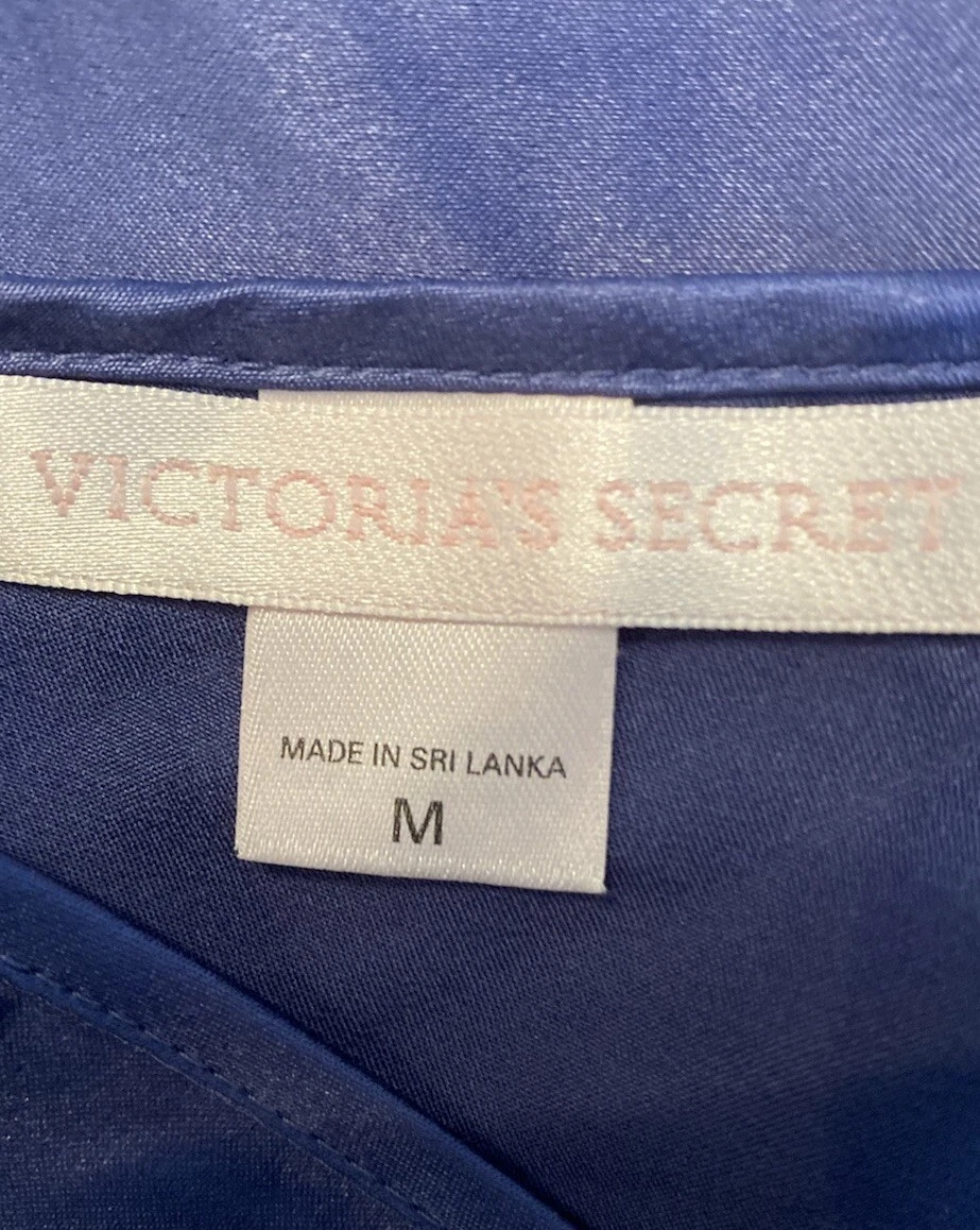 UNDERCOVER Vestito donna vintage anni 90 Y2K Fairy Victoria's Secret babydoll blu navy slip taglia M