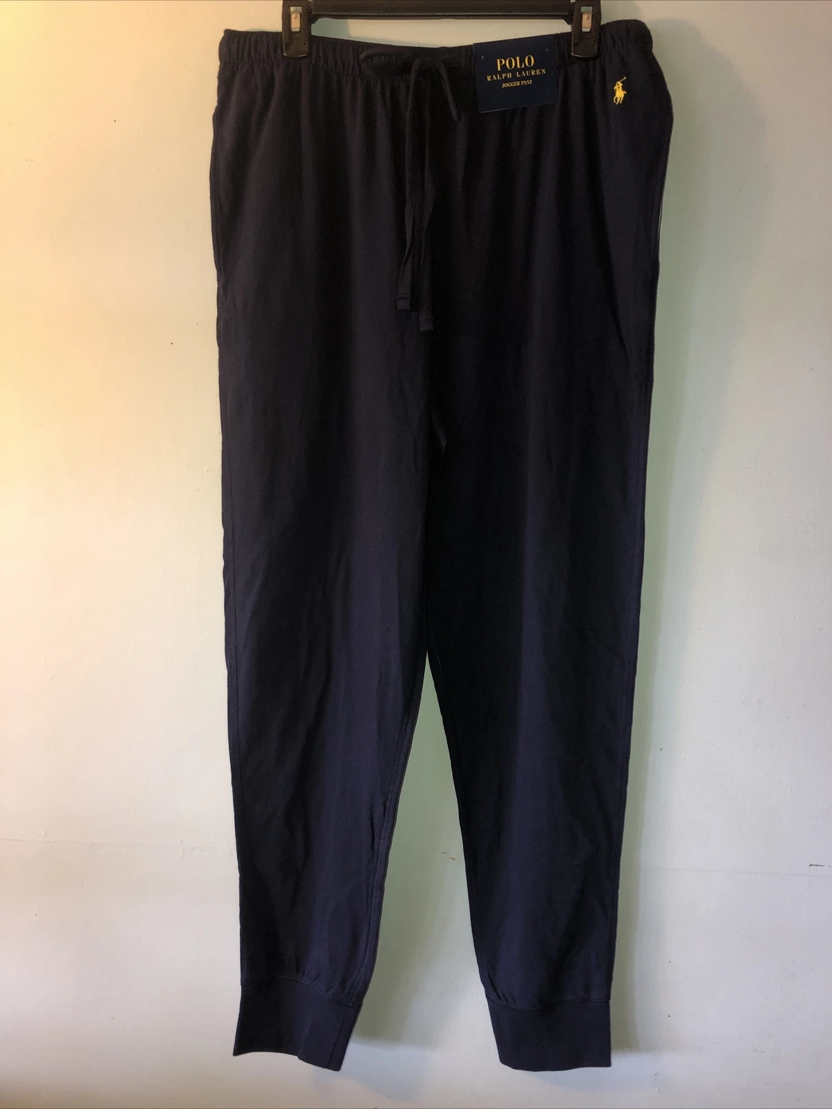 Polo Ralph Lauren homme supreme comfort joggers pyjama bleu marine neuf avec étiquette grand