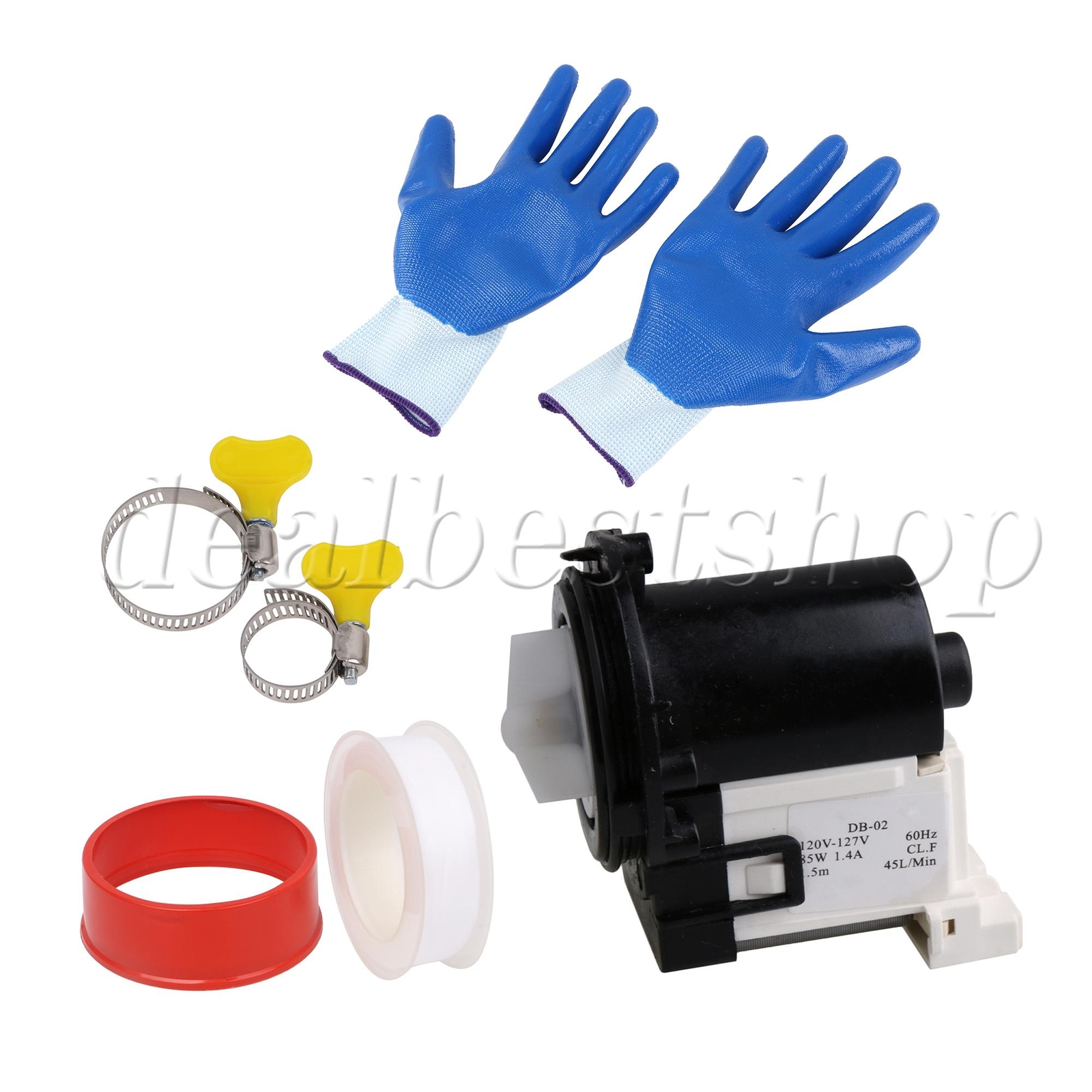 Washing Machine Repair Kit Replacement for LG w/ Drain Pump & Hose Clamp
