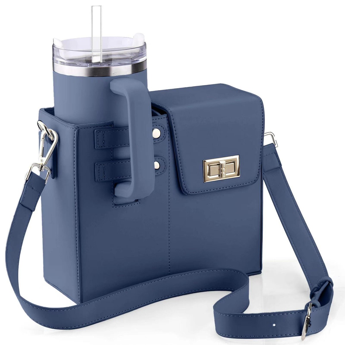 Outdoor Portable Crossbody Water Cup Storage Bag with Holder Fit