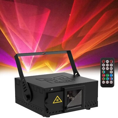 U`King DJ Disco Party Lights RGB Stage Lighting Beam Light Animation 3D Laser...