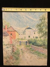 印象派风景艺术粉彩图画| eBay