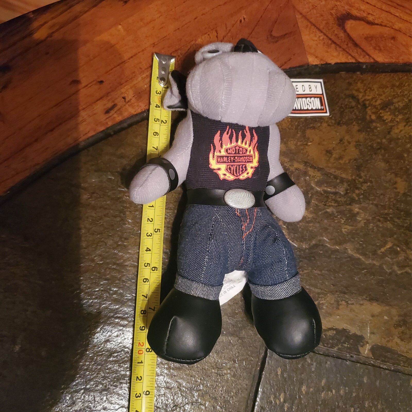 Harley Davidson VTG '93 Plush 8" Bull Dog Stuffed Play by Play Official Licensed