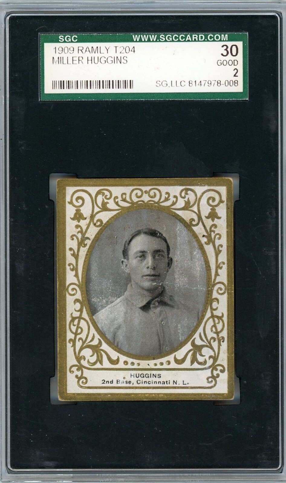 1909 T204 Ramly Miller Huggins SGC 2 P1407