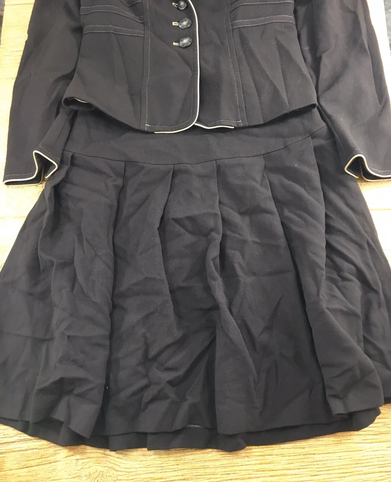 A.B.S. Allen Schwartz 女式全西装裙和西装外套夹克 6 码棕色正装 — 第 2/4 张图片