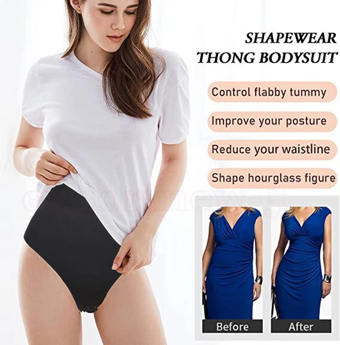 Fajas Colombianas Reductoras Levanta Cola Post-Surgery Slimmer Thong Body Shaper - Picture 14 of 27