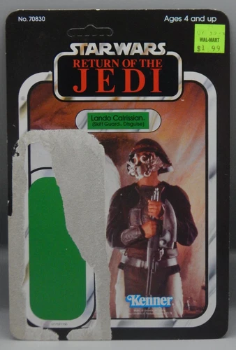 Kenner STAR WARS Return of the Jedi LANDO CALRISSIAN Skiff Guard card back 65A !