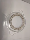 PYREX Casserole LID  HARVEST PROMOTIONAL 1973 470-C  CLEAR BROWN DESIGN #130