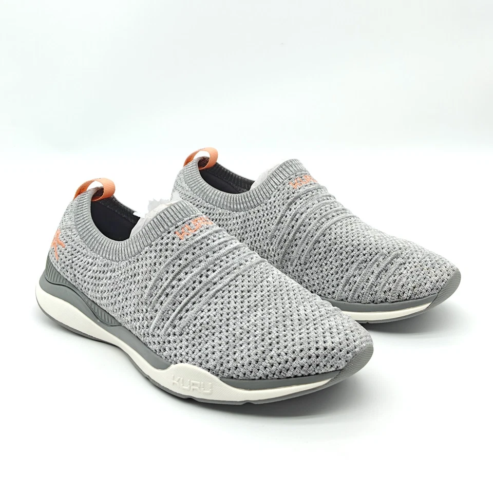 Nuevo KURU Gris Mujer Stride Zapatilla Sin Cordones Talla 8/8.5/9.5/10 Foto 2 de 4