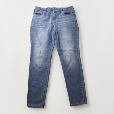 No Boundaries Tapered Womens Teens 17 Blue Jeans 34x28