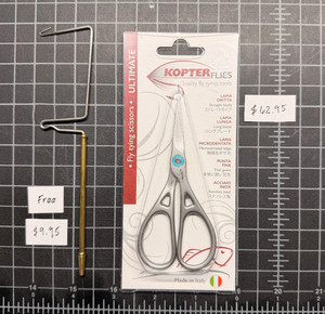 KOPTER ULTIMATE SCISSORS - Fly Tying Long Micro-Serrated Blade 4-1/4" NEW!