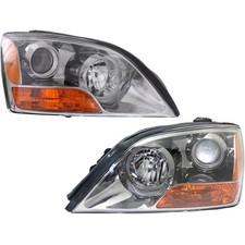 Left And Right Headlight Set For Kia Sorento 2007 Base Ex Lx Halogen With Bulbs Left And Right Headlight Set For Kia Sorento 2007 Base Ex Lx Halogen With Bulbs