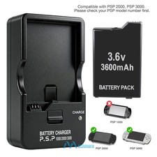 Battery charger  3600mAh Rechargeable Battery for PSP 1000/2000/2001/3000/3001