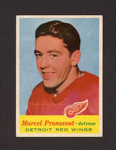 Marcel Pronovost #43 1957 Topps card