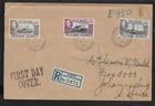 FALKLAND ISLANDS TO SOUTH AFRICA KGVI REGISTERED FIRST DAY COVER 1938