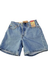 Levi s Women s 501 Mid Thigh Denim Shorts Size 26 High Rise Medium Wash NWT