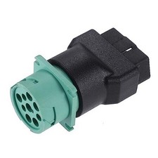 1 Pcs Type2 16Pin OBD Male to 9Pin J1939 Female Adapter Diagnostic Device