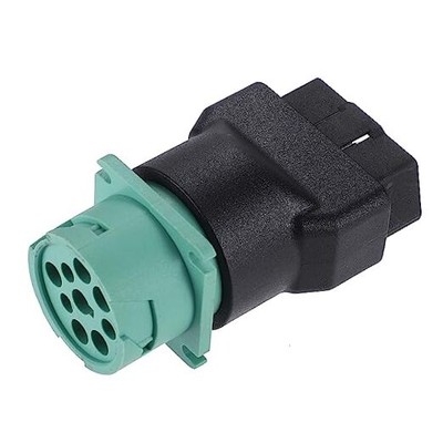 1 Pcs Type2 16Pin OBD Male to 9Pin J1939 Female Adapter Diagnostic Device 