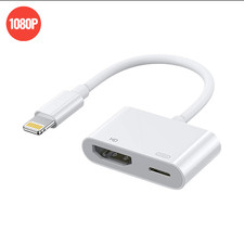 Lightning Digital AV Adapter - Lightning To HDMI Cable Box 