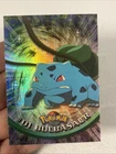 Bulbasaur #01 Topps Black Label Silver Foil Pokemon Card RAINBOW holo Vintage