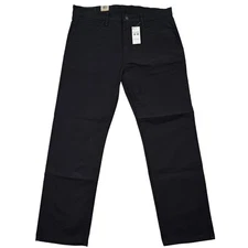 NEW Levi Strauss Co Workwear Fit Mens Black Straight Leg Pants Size 38x30 Casual