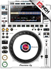 AlphaTheta CDJ-3000X Skinz  pair - white- black