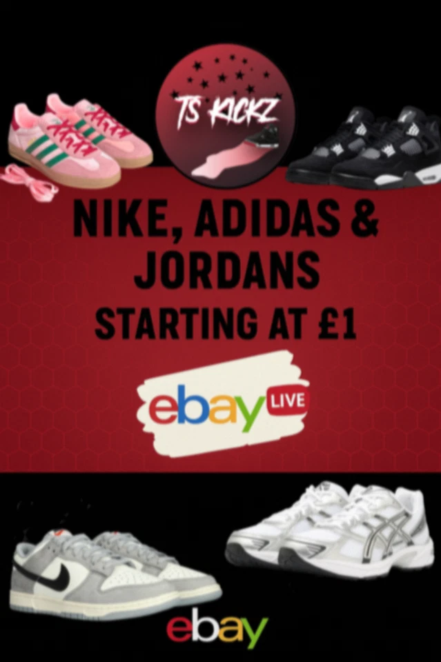 £1 START AUCTIONS! - BRAND NEW NIKE & ADIDAS SNEAKERS!