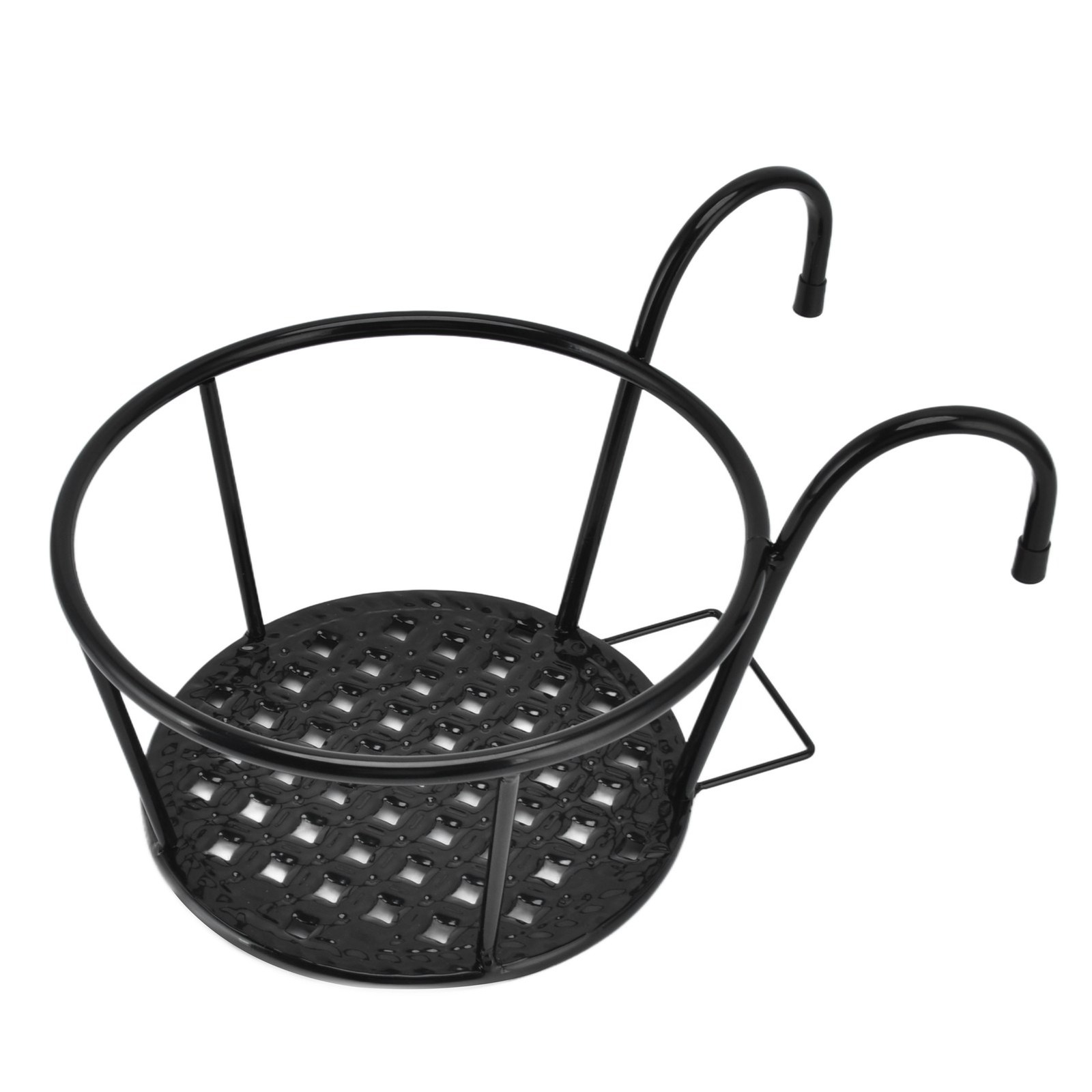 2pcs Hanging Planters Basket Multipurpose Iron Art Hanging Railing Plant Holder
