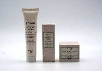 Fresh Soy Face Cleanser + Rose Face Mask Mini Travel Skincare Set